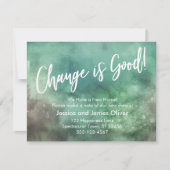 Verandering is goed! Aankondiging groene Waterverf (Voorkant)