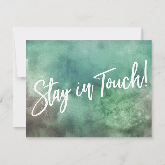 Verandering is goed! Aankondiging groene Waterverf (Achterkant)