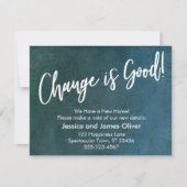 Verandering is goed! Getextureerde, unieke Blauwgr Kaart (Voorkant)