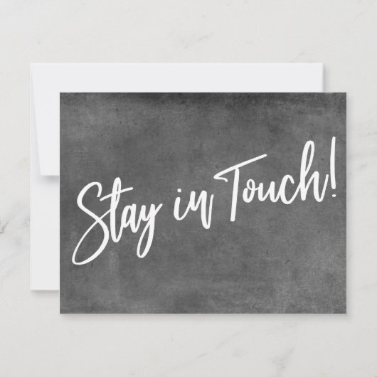 Verandering is goed! Grey Grunge Aankondiging (Achterkant)