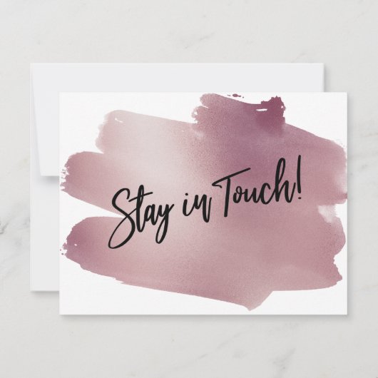 Verandering is goed handschrift Roos gouden Swash  Kaart (Achterkant)