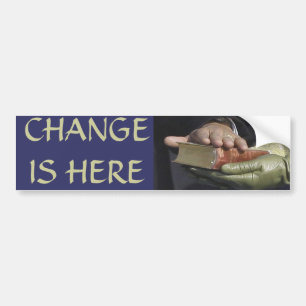 VERANDERING IS HIER President Obama Inauguratie Bumpersticker