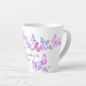 Verandering is niet iets om Butterflies te vrezen Latte Mok (Rechterhoek)