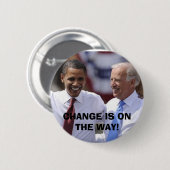 VERANDERING IS OP DE WEG! RONDE BUTTON 5,7 CM (Voorkant /achterkant)