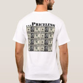 "Verandering is... Priceless Obama bill T-shirt (Achterkant)