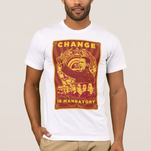 Verandering is verplicht! Comrade Obama Spoof Shir T-shirt (Voorkant)