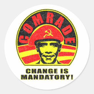 Verandering is verplicht ronde sticker