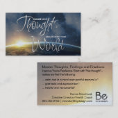 Verandering Je bent Gedachten..EMPOWER KAARTEN Visitekaartje (Voorkant / Achterkant)