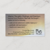 Verandering Je bent Gedachten..EMPOWER KAARTEN Visitekaartje (Achterkant)