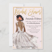 VERANDERING KLEUR - Mode bruids doucheuitnodiging Kaart (Voorkant)