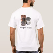 Verandering komt eraan t-shirt (Achterkant)