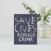 Verandering mogelijk maken met de :Save Lives Redu Briefkaart (Staand voorkant)