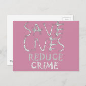 Verandering mogelijk maken met de :Save Lives Redu Briefkaart (Voorkant / Achterkant)