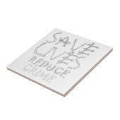 Verandering mogelijk maken met de :Save Lives Redu Tegeltje (Zijkant)