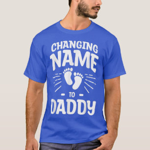 Verandering naam naar papa Geslacht openbaart zwan T-shirt