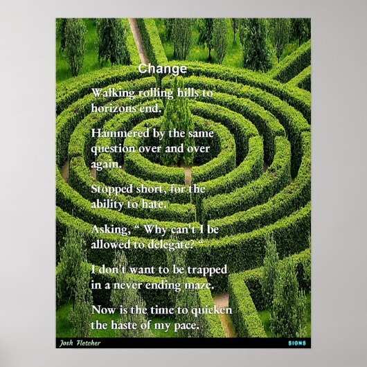 Verandering Poster (Voorkant)