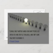 Verandering slechts gebeurt (1) briefkaart (Voorkant / Achterkant)