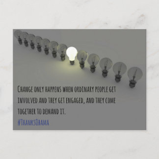 Verandering slechts gebeurt (1) briefkaart