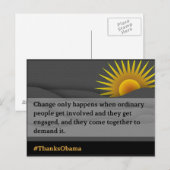 Verandering slechts gebeurt (2) briefkaart (Voorkant / Achterkant)