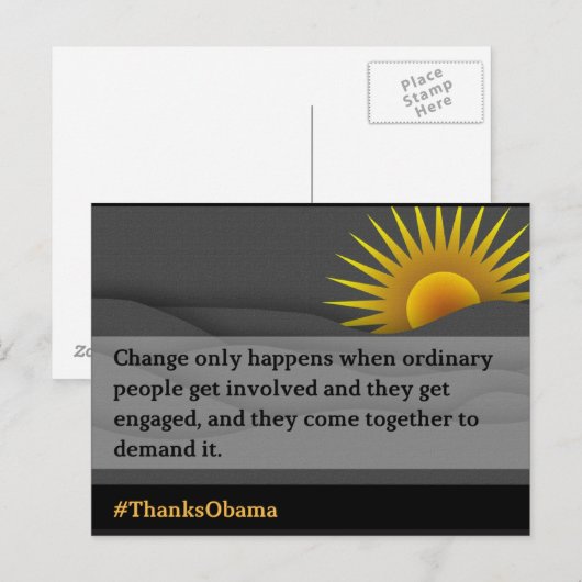 Verandering slechts gebeurt (2) briefkaart (Voorkant / Achterkant)