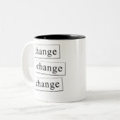 verandering tweekleurige koffiemok (Voorkant links)