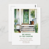 Verandering van Adres Boerderij Verhuisaankondigin Briefkaart (Voorkant / Achterkant)