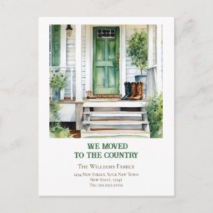 Verandering van Adres Boerderij Verhuisaankondigin Briefkaart