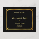 Verandering van adres briefkaart Art Deco Style go (Voorkant)