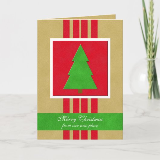 Verandering van adres Christmas Kaart (Voorkant)