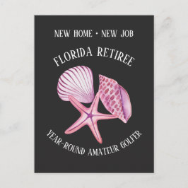 Verandering van adres Florida Gepensioneerde Amate Aankondigingskaart