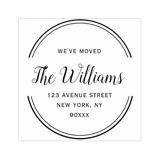 Verandering van adres in script voor geometrisch l rubberstempel (Afrduk)