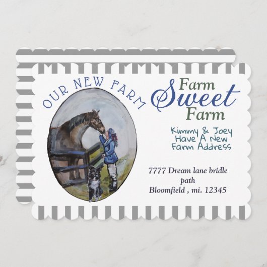 VERANDERING VAN ADRES KAART PERSONALISEREN Uitnodi (Voorkant / Achterkant)