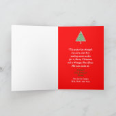 Verandering van Adres Kerstmis Kaart, Kerstboom Feestdagen Kaart (Binnen)