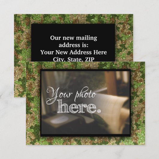 Verandering van adres Militaire Verlichting van he Aankondiging (Voorkant / Achterkant)