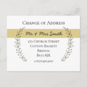 Verandering van adres nieuwe huis elegante boom aankondigingskaart (Voorkant)