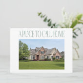 Verandering van Adres Nieuwe Moderne Thuisfoto Ver Aankondiging (Staand voorkant)