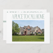 Verandering van Adres Nieuwe Moderne Thuisfoto Ver Aankondiging (Voorkant / Achterkant)