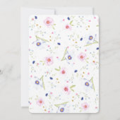 Verandering van Adres Rustieke Bloemen met Vlinder Aankondiging (Achterkant)