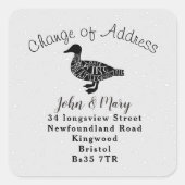 Verandering van Adres sticker eend (Voorkant)