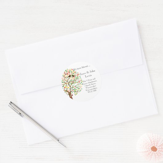 Verandering van adres Stickers herfst herfst stamb (Envelop)