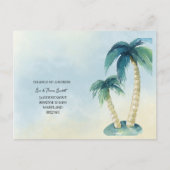 Verandering van adres tropisch, palmboom, Florida Aankondigingskaart (Voorkant)