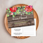 Verandering van adres we hebben verhuisd huis bloe aankondigingskaart