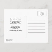 Verandering van adres we hebben verhuisd huis kleu aankondigingskaart (Achterkant)