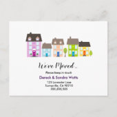 Verandering van adres we hebben verhuisd huis kleu aankondigingskaart (Voorkant)