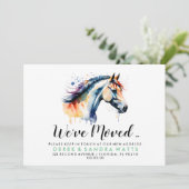 Verandering van adres we hebben verplaatst waterve kaart (Staand voorkant)