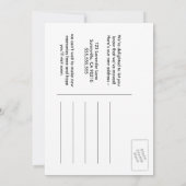 Verandering van adres we hebben verplaatst waterve kaart (Achterkant)