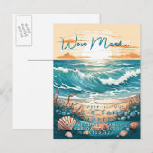 Verandering van adres we hebben verplaatst zee oce aankondigingskaart (Voorkant / Achterkant)