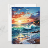 Verandering van adres we hebben verplaatst zee oce aankondigingskaart (Voorkant / Achterkant)