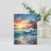 Verandering van adres we hebben verplaatst zee oce aankondigingskaart (Staand voorkant)