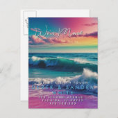 Verandering van adres we hebben verplaatst zee oce aankondigingskaart (Voorkant / Achterkant)